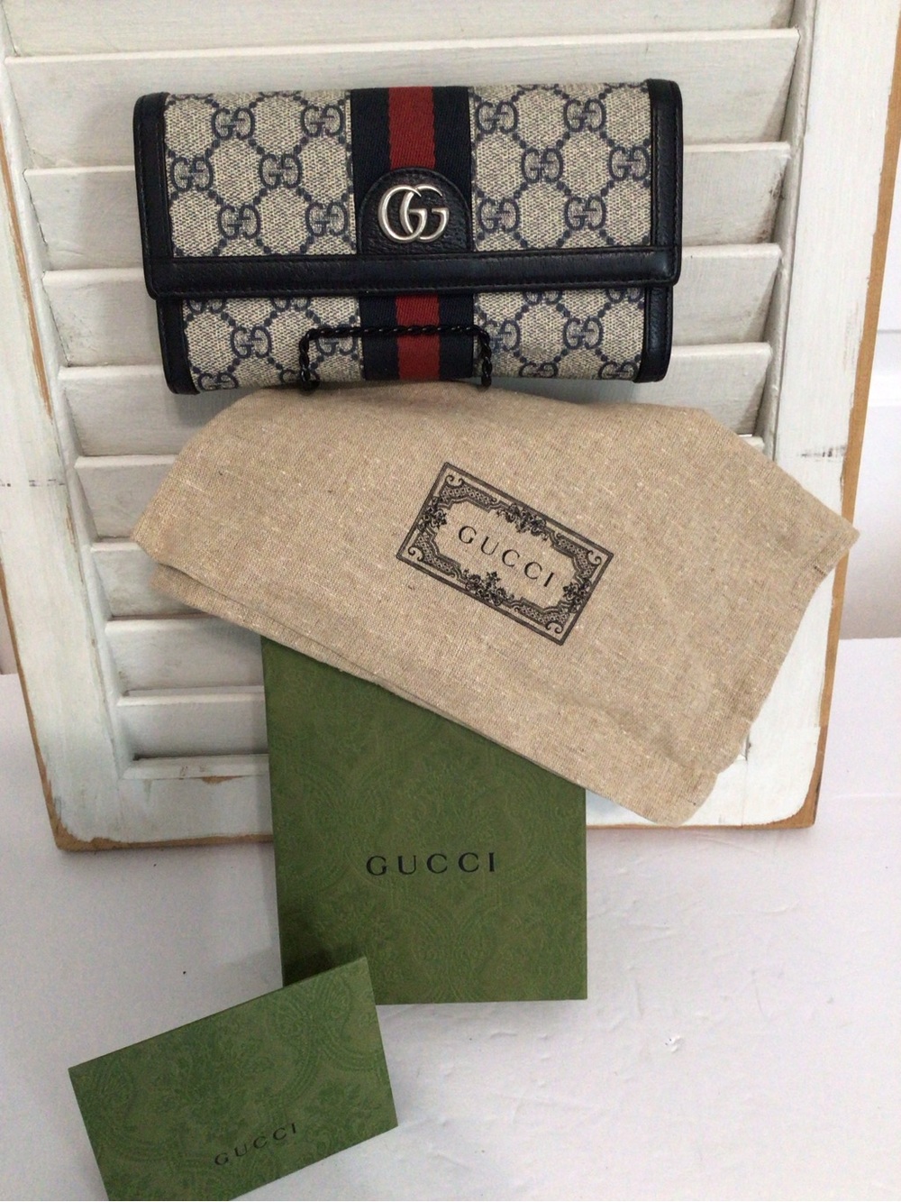 Gucci Wallet Ophidia GG Supreme Continental - Picture 1 of 14
